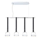 Eurofase Lighting Lappin 39" 4-Light Dimmable Integrated LED Chrome Linear Pendant Light