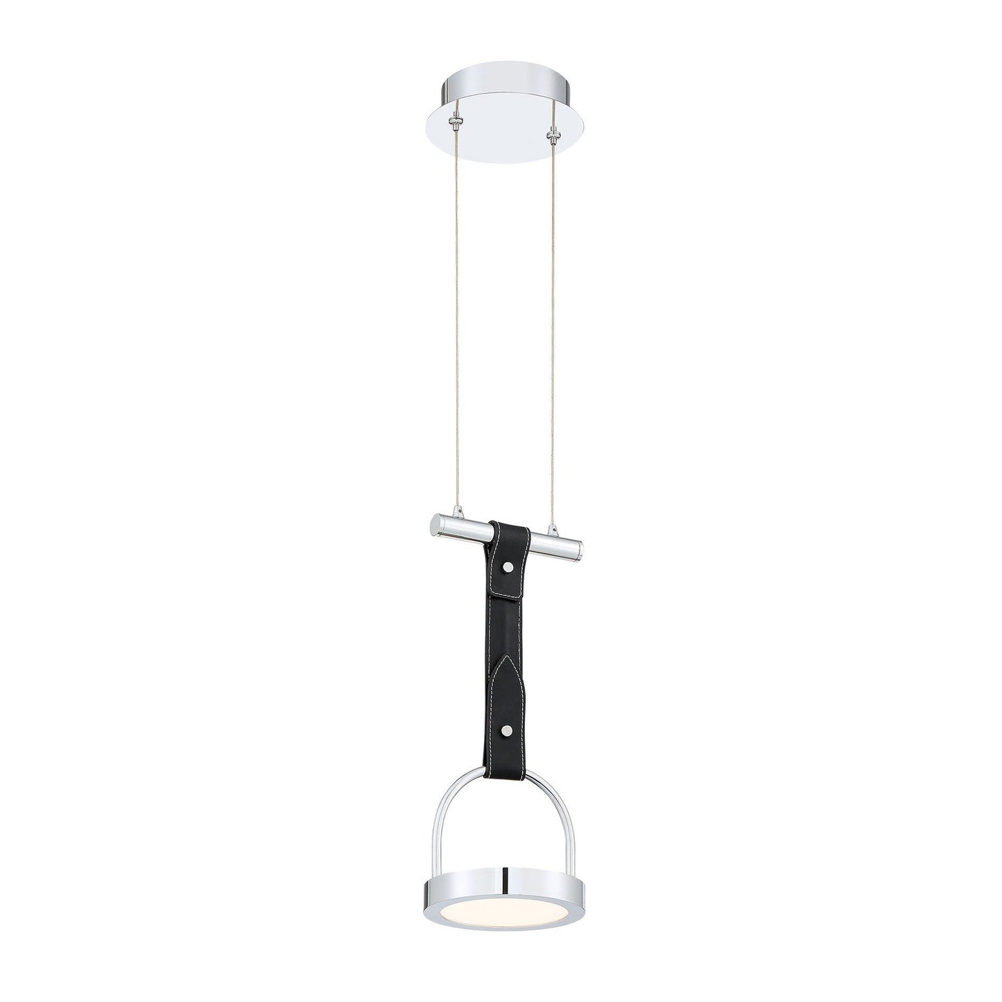 Eurofase Lighting Lappin 6" Small Round Dimmable Integrated LED Chrome Pendant Light