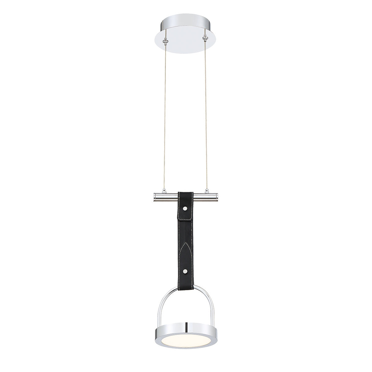 Eurofase Lighting Lappin 6" Small Round Dimmable Integrated LED Chrome Pendant Light