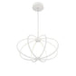 Eurofase Lighting Leggero 23" Round Dimmable Integrated LED White Aluminum Pendant Light With Frosted White Shade