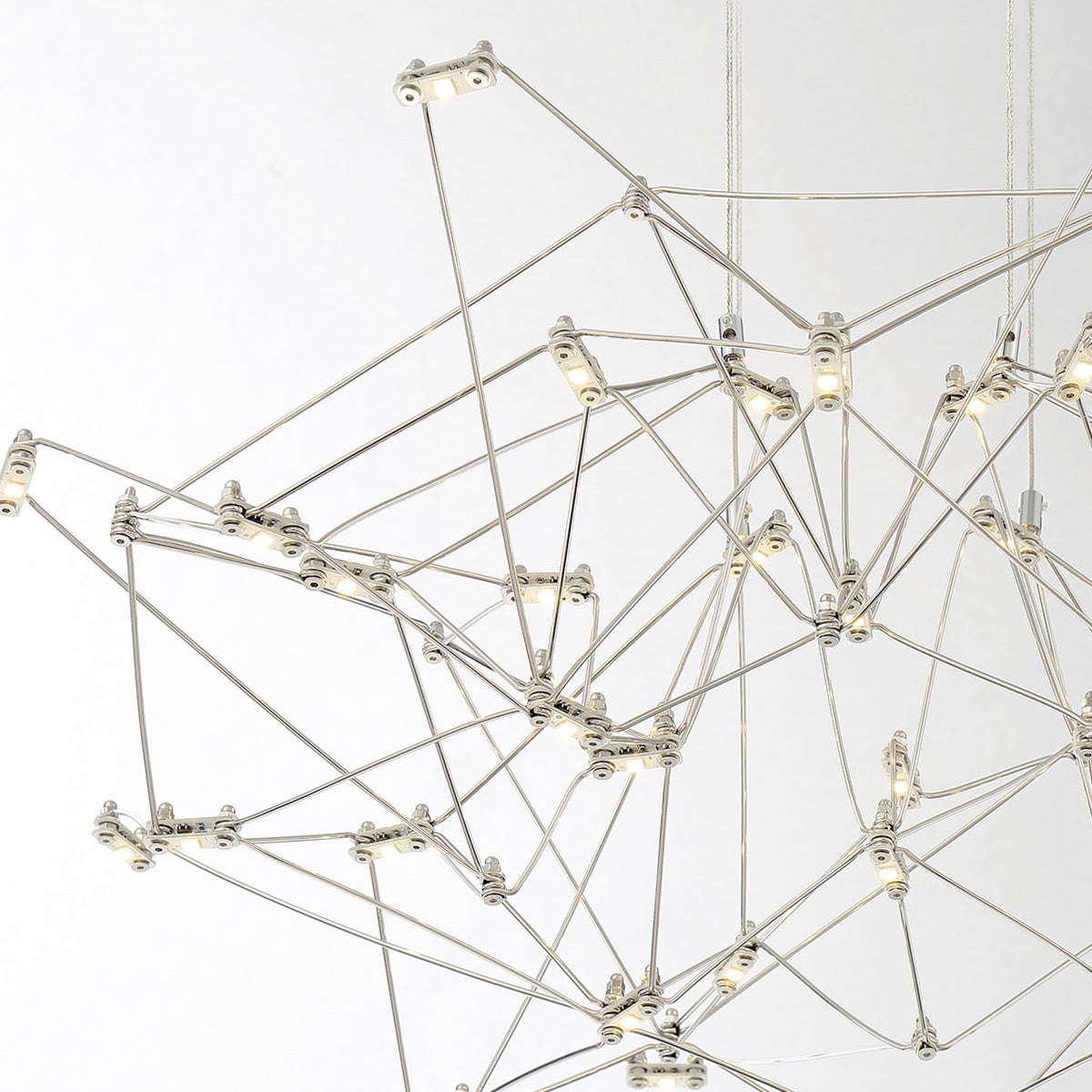 Eurofase Lighting Leonardelli 27" Small Dimmable Integrated LED Metal Chrome Chandelier