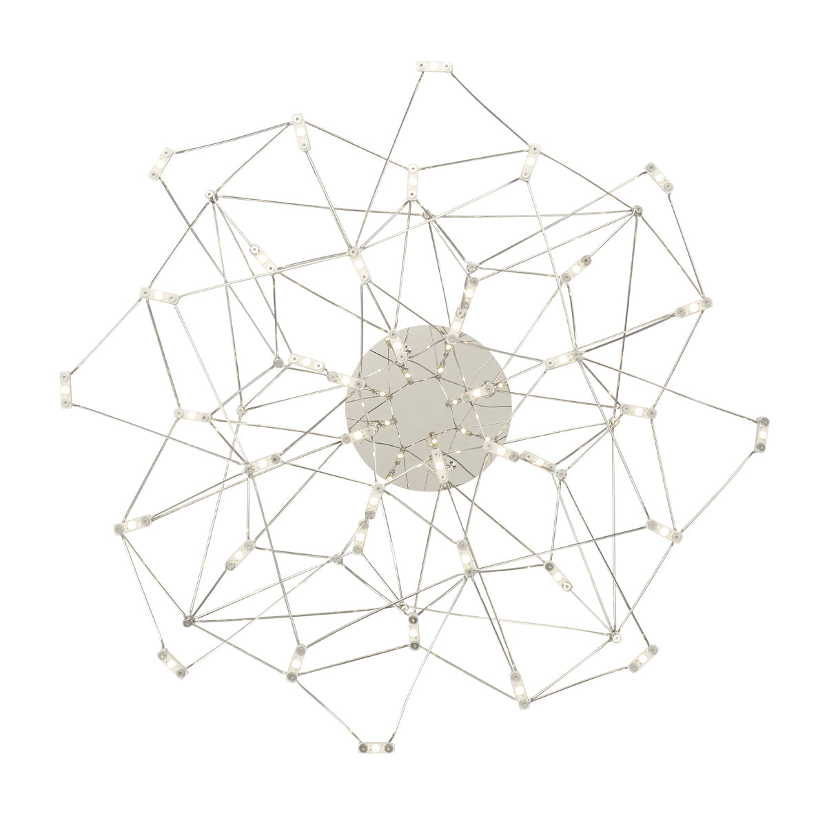 Eurofase Lighting Leonardelli 27" Small Dimmable Integrated LED Metal Chrome Chandelier
