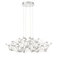 Eurofase Lighting Leonardelli 27" Small Dimmable Integrated LED Metal Chrome Chandelier