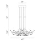 Eurofase Lighting Leonardelli 27" Small Dimmable Integrated LED Metal Dark Chrome Chandelier