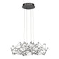 Eurofase Lighting Leonardelli 27" Small Dimmable Integrated LED Metal Dark Chrome Chandelier
