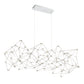 Eurofase Lighting Leonardelli 48" Medium Dimmable Integrated LED Metal Chrome Chandelier