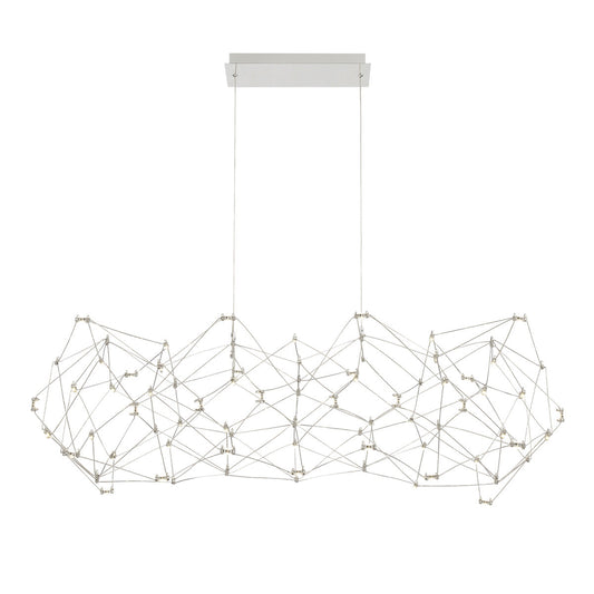 Eurofase Lighting Leonardelli 48" Medium Dimmable Integrated LED Metal Chrome Chandelier