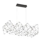 Eurofase Lighting Leonardelli 48" Medium Dimmable Integrated LED Metal Dark Chrome Chandelier