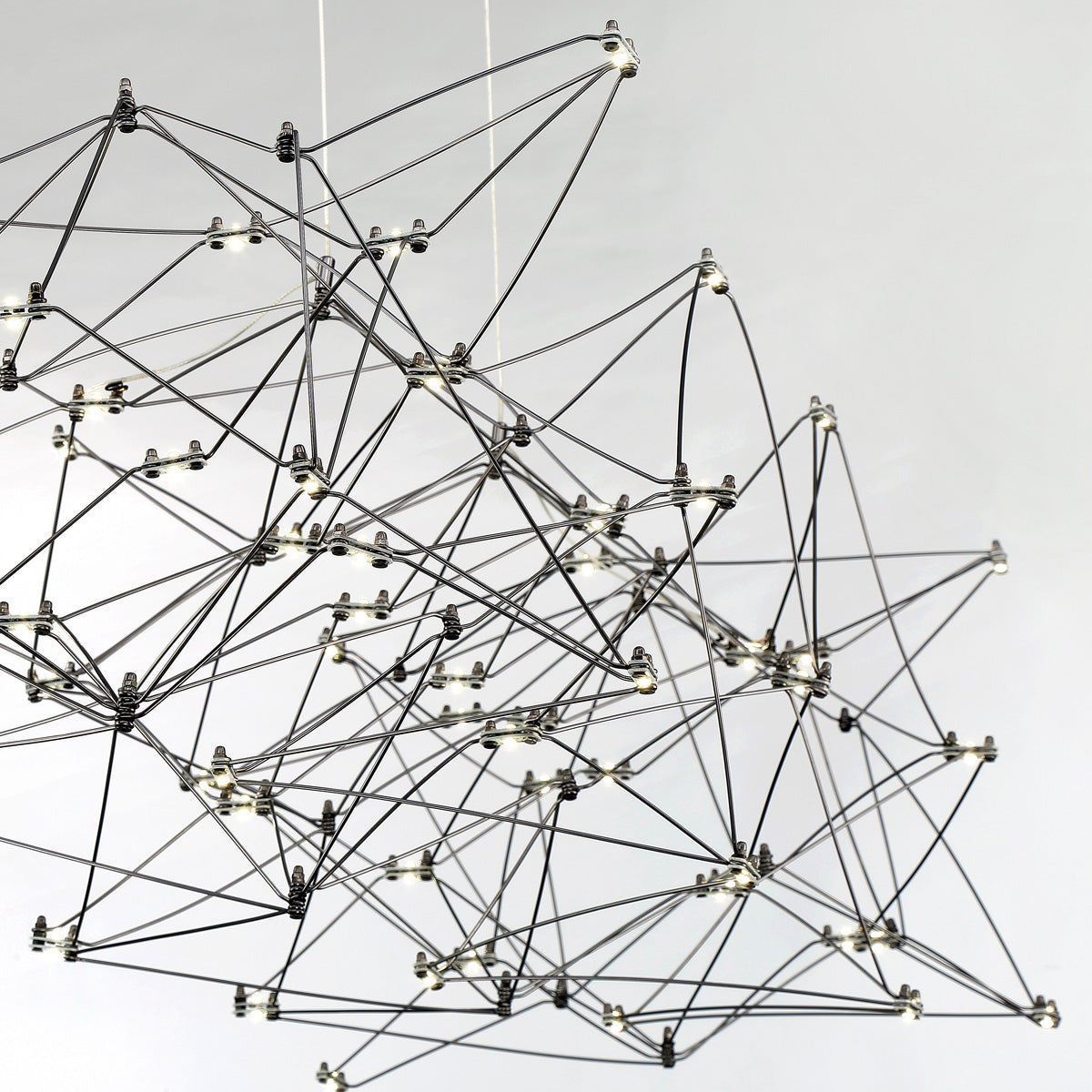 Eurofase Lighting Leonardelli 48" Medium Dimmable Integrated LED Metal Dark Chrome Chandelier