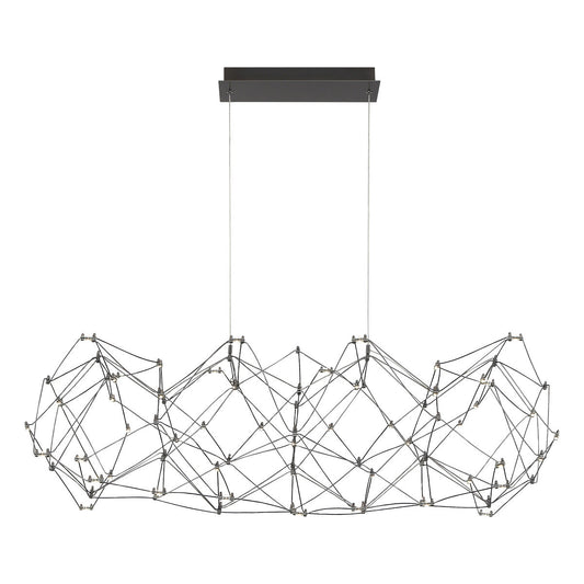 Eurofase Lighting Leonardelli 48" Medium Dimmable Integrated LED Metal Dark Chrome Chandelier