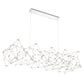 Eurofase Lighting Leonardelli 65" Large Dimmable Integrated LED Metal Chrome Chandelier