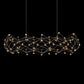 Eurofase Lighting Leonardelli 65" Large Dimmable Integrated LED Metal Chrome Chandelier