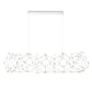 Eurofase Lighting Leonardelli 65" Large Dimmable Integrated LED Metal Chrome Chandelier
