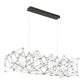 Eurofase Lighting Leonardelli 65" Large Dimmable Integrated LED Metal Dark Chrome Chandelier