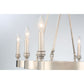 Eurofase Lighting Leyton 51" 8-light Bare Bulb Incandescent Polished Nickel Oval Chandelier