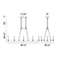 Eurofase Lighting Leyton 51" 8-light Bare Bulb Incandescent Polished Nickel Oval Chandelier