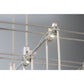 Eurofase Lighting Linwood 31" Dimmable Integrated LED Metal Chrome Chandelier