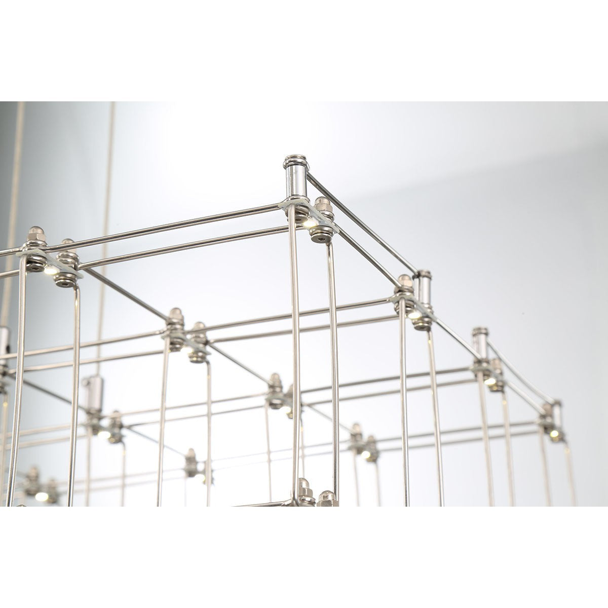 Eurofase Lighting Linwood 31" Dimmable Integrated LED Metal Chrome Chandelier