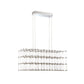 Eurofase Lighting Linwood 31" Dimmable Integrated LED Metal Chrome Chandelier