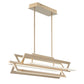 Eurofase Lighting Livra 43" Dimmable Integrated LED Gold Linear Chandelier