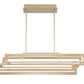 Eurofase Lighting Livra 43" Dimmable Integrated LED Gold Linear Chandelier