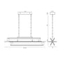 Eurofase Lighting Livra 43" Dimmable Integrated LED Gold Linear Chandelier