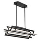 Eurofase Lighting Livra 43" Dimmable Integrated LED Matte Black Linear Chandelier