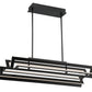 Eurofase Lighting Livra 43" Dimmable Integrated LED Matte Black Linear Chandelier