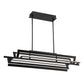 Eurofase Lighting Livra 43" Dimmable Integrated LED Matte Black Linear Chandelier