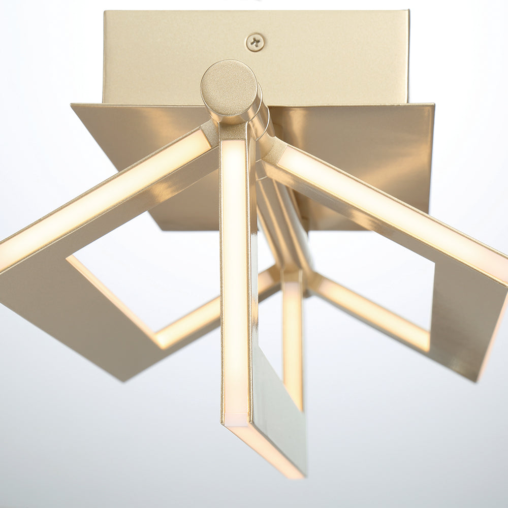 Eurofase Lighting Livra 8" Dimmable Integrated LED Gold Wall Sconce