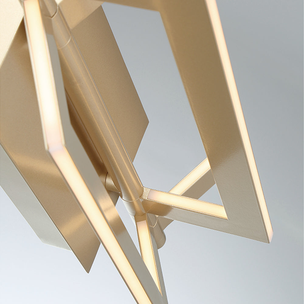Eurofase Lighting Livra 8" Dimmable Integrated LED Gold Wall Sconce