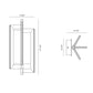 Eurofase Lighting Livra 8" Dimmable Integrated LED Matte Black Wall Sconce