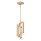 Eurofase Lighting Livra 9" Dimmable Integrated LED Gold Pendant Light