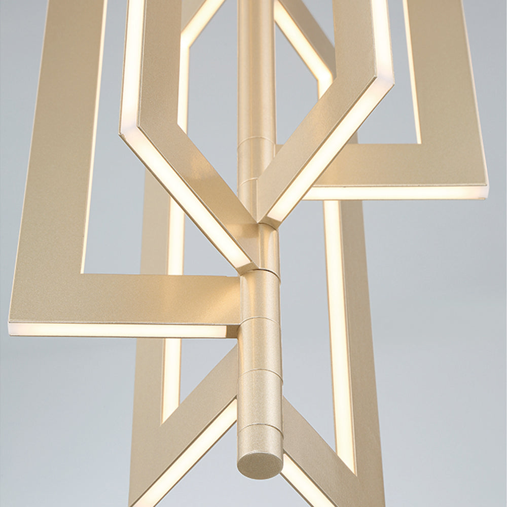 Eurofase Lighting Livra 9" Dimmable Integrated LED Gold Pendant Light