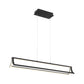 Eurofase Lighting Logan 38" Black Dimmable Integrated LED Metal Linear Chandelier