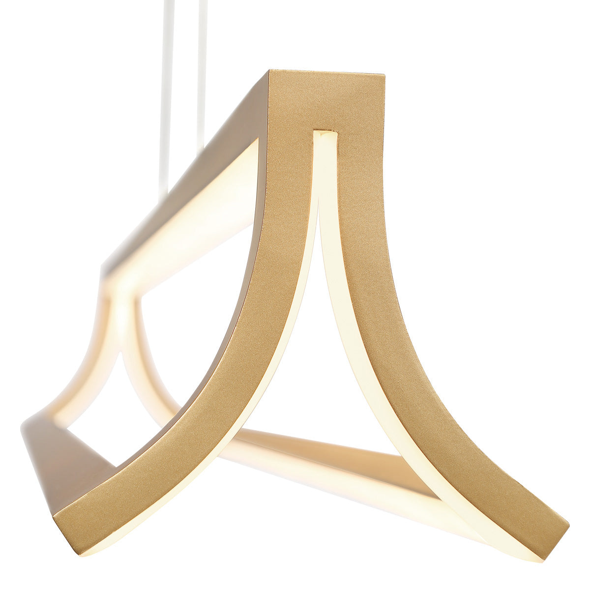 Eurofase Lighting Logan 38" Gold Dimmable Integrated LED Metal Linear Chandelier