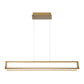 Eurofase Lighting Logan 38" Gold Dimmable Integrated LED Metal Linear Chandelier