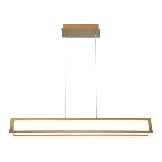 Eurofase Lighting Logan 38" Gold Dimmable Integrated LED Metal Linear Chandelier