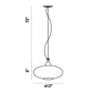 Eurofase Lighting Lorella 12" Dimmable Chrome Pendant Light With Amber Hand-Blown Glass Shade