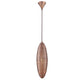 Eurofase Lighting Lozzo 6" Dimmable Incandescent Copper Pendant Light With Copper Metal Shade