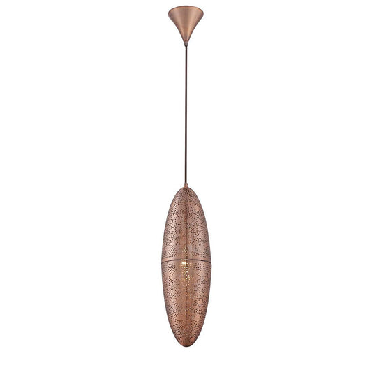 Eurofase Lighting Lozzo 6" Dimmable Incandescent Copper Pendant Light With Copper Metal Shade