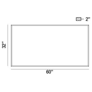 Eurofase Lighting Lumo 60" Dimmable Integrated LED Mirror