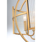Eurofase Lighting Manilow 19" 6-light Incandescent Brass Round Chandelier With Clear Ripple Glass Shades