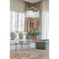 Eurofase Lighting Manilow 19" 6-light Incandescent Polished Nickel Round Chandelier With Clear Ripple Glass Shades