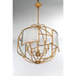 Eurofase Lighting Manilow 26" 8-light Incandescent Brass Round Chandelier With Clear Ripple Glass Shades