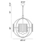 Eurofase Lighting Manilow 26" 8-light Incandescent Brass Round Chandelier With Clear Ripple Glass Shades