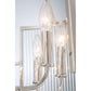Eurofase Lighting Manilow 26" 8-light Incandescent Polished Nickel Round Chandelier With Clear Ripple Glass Shades