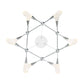 Eurofase Lighting Manning 32" Dimmable Integrated LED Metal Chrome Sputnik Chandelier