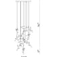 Eurofase Lighting Matera 22" 10-Light Integrated LED White Glass Shade Antique Gold Chandelier