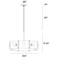 Eurofase Lighting Metallo 30" 8-Light Dimmable Incandescent Bare Bulb Bronze Chandelier